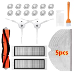 For XiaoMi Roborock S5 S50 S51 S55 S6 S60 S6 Pure Vacuum Cleaner Spare Parts HEPA Filter Mop Cloth Side / Main Brush Accessories