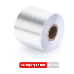 A Gold 2'' Thermal Exhaust Tape Air Intake Heat Insulation Shield Wrap Reflective Heat Barrier Self Adhesive Engine 2 Inch 5/10M