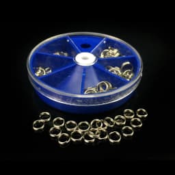 116PCS/Lot Stainless Steel Split Rings Set Fishing Accessories Fishing Split Ring Connector for Blank Lures Crank Bait