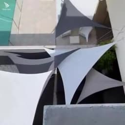 5x5x5/2x2x2M Waterproof Sun Shelter Triangle Sunshade Protection Outdoor Canopy Garden Patio Pool Shade Sail Awning Shade Cloth