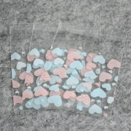 100pcs Cookie Candy Bag Cute Cartoon Self-adhesive Plastic Packing Bag For Biscuit Gift Food Packing, Baking Package