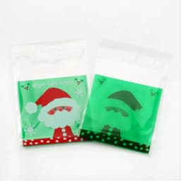 100pcs Cookie Candy Bag Cute Cartoon Self-adhesive Plastic Packing Bag For Biscuit Gift Food Packing, Baking Package