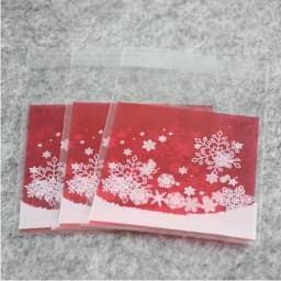 100pcs Cookie Candy Bag Cute Cartoon Self-adhesive Plastic Packing Bag For Biscuit Gift Food Packing, Baking Package