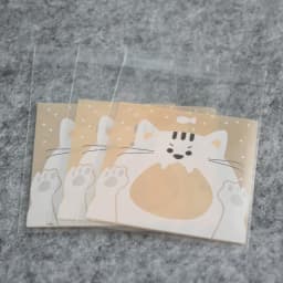 100pcs Cookie Candy Bag Cute Cartoon Self-adhesive Plastic Packing Bag For Biscuit Gift Food Packing, Baking Package