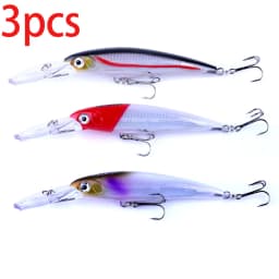 Hengjia 1pcs 17cm 30g Deep Diving Large Minnow Lure Artificial Wobbler Hard Bait Crankbait Sea Bass Pike Perch Fishing Tackle