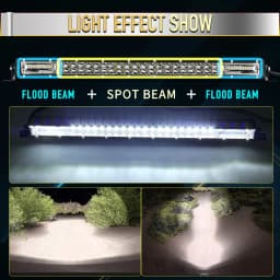 CO LIGHT Super Slim 12D 8" 20" 32" LED Bar Spot Flood Beam LED Light Bar for Tractor Boat off-road use 4x4 Trucks SUV 12V 24V