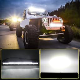 CO LIGHT Super Slim 12D 8" 20" 32" LED Bar Spot Flood Beam LED Light Bar for Tractor Boat off-road use 4x4 Trucks SUV 12V 24V