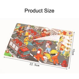 New 30 Pieces Wooden Puzzles Cartoon Animal Traffic Tangram Wood 3d Puzzle Montessori Educational Toys for Children Gifts