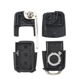 KEYYOU Remote Car Key Shell Flip Folding Car Key for VW for Volkswagen Golf 4 5 Passat B5 B6 Polo Touran For Seat Skoda Car Key