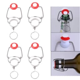 2/4/8/12/20/30PCS Ez Cork Cap Flip Top Stopper Root Beer Bottles Replacement Swing Tops Homebrew Brewing Wine Stoppers