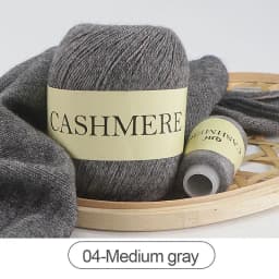 QJH 50+20g Cashmere Yarn Knitting Hand-knitted High-grade Worsted Woolen Wool for Cardigan Hat Sweater Mongolian Cashmere Thread