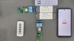 Wifi Smart Home Module Relay Switch 2CH AC DC 220V 7-32V Remote Control 433Receiver Works with Tuya Smartlife Alexa Google Home