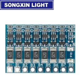 3S 4S 5S 6S 7S 8S 21V 4.2v Li-ion Balancer 18650 Balncing Full Charge Battery Balance Function Protection Board