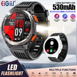 EIGIIS 1.45 Inch Smart Watch KE5 3ATM Waterproof Original Design Sports Watch With Compass And Altitude Barometer LED Flashlight