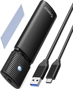 ORICO M.2 SATA NGFF SSD Enclosure USB 3.1 Type C 5Gbps External Solid State Enclosure Adapter for 2280/2260/2242/2230 SSD 4TB