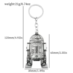 Vintage Star War Men's Spaceship Keychain Anime Destroyer Battleship Car Trinket Bag Keyrings Accessories Party Gifts