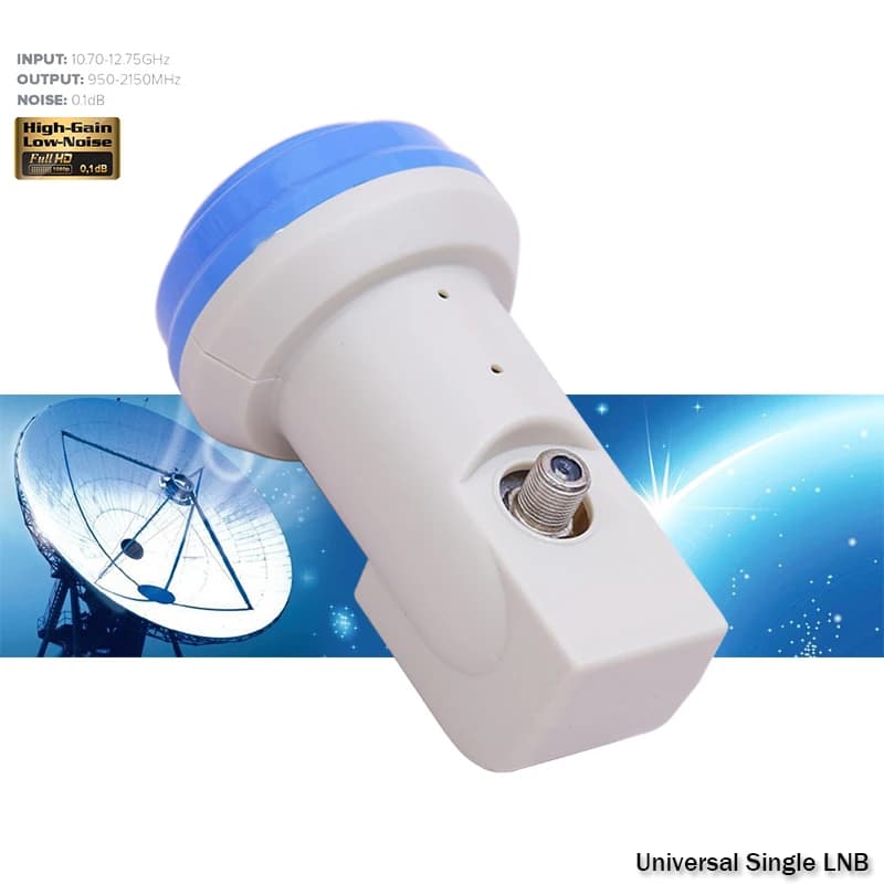 HD Digital Universal Ku Band Single LNB 1 Output Liner Polariztion LNBF