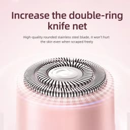 2-in-1 Wireless Rechargeable Electric Shaver, Suitable for Women - Dual Head Bikini Trimmer, Suitable for Both Dry and Wet Use