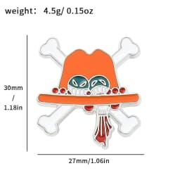 Popular Anime Brooches Luffy Zoro Ace Sunny Go Backpack Matching Apparel Pins Jewelry Brooch Gift