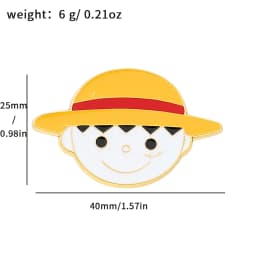 Popular Anime Brooches Luffy Zoro Ace Sunny Go Backpack Matching Apparel Pins Jewelry Brooch Gift