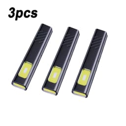 Rechargeable Mini LED Keychain Flashlight 500LM Portable Magnetic Pocket Torch Light for Work, Camping, Emergency, Car Use