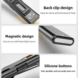 Rechargeable Mini LED Keychain Flashlight 500LM Portable Magnetic Pocket Torch Light for Work, Camping, Emergency, Car Use