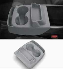 For Tesla Model Y Standard 2025+ Upgrade Silicone Central Control Water Cup Holder Tray Storage Box Car Interior Accessories