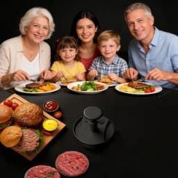 Hamburger Press Patty Maker, Stuffed Burger Mold for Beef & Veggie Patties, Perfect for BBQ & Homemade Burger Cooking