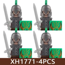 Medieval Castle Soldier Figures Building Blocks Military Roman Empire Knight Guard Heavy Cavalry Infantry Warrior Bricks Toy Boy