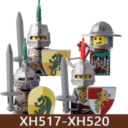Medieval Castle Soldier Figures Building Blocks Military Roman Empire Knight Guard Heavy Cavalry Infantry Warrior Bricks Toy Boy