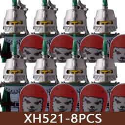 Medieval Castle Soldier Figures Building Blocks Military Roman Empire Knight Guard Heavy Cavalry Infantry Warrior Bricks Toy Boy
