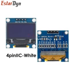 0.96 inch IIC SPI Serial 7/4Pin White/Blue/Yellow Blue/Yellow OLED Display SSD1306 12864 LCD Screen Board for