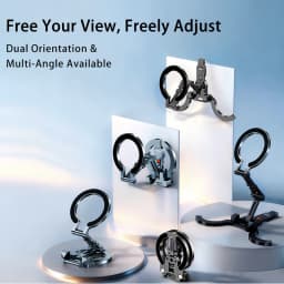 XILETU COBONE Dual-sided Magnetic Phone Stand|Slim Foldable Magsafe 1/4" Mount for iPhone 17-13 Vlog Travel Selfie Live Tripod