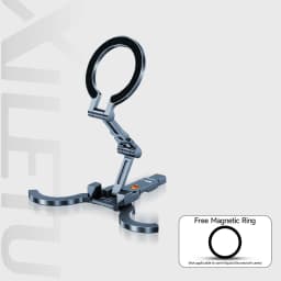 XILETU COBONE Dual-sided Magnetic Phone Stand|Slim Foldable Magsafe 1/4" Mount for iPhone 17-13 Vlog Travel Selfie Live Tripod