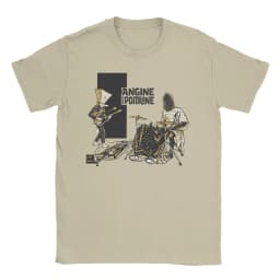 Printed Angine De Poitrine Rock Band T Shirt For Unisex Cotton T-shirts Short Sleeve Clothes