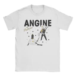 Printed Angine De Poitrine Rock Band T Shirt For Unisex Cotton T-shirts Short Sleeve Clothes