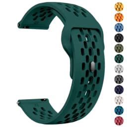 18mm 20mm 22mm Silicone Strap for Garmin Venu 4 3 3s Sq 2 Plus/Active 6/5 Breathable Bracelet for Garmin Forerunner 570/165/265S