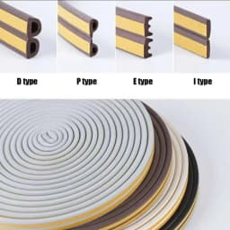 6m/12/24m Door Seal Strip Diep Self-adhesive Draft Stopper Tape Window Weather Stripping Insulation Noise Rubber Sealing Strip