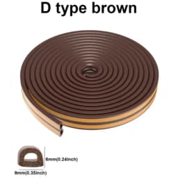6m/12/24m Door Seal Strip Diep Self-adhesive Draft Stopper Tape Window Weather Stripping Insulation Noise Rubber Sealing Strip