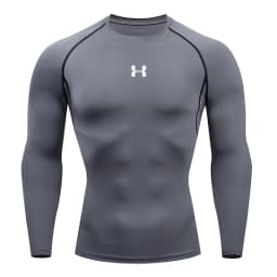 Men's Compression Long Sleeve Shirt Quick Dry Muscle Fit Athletic Top for Workout Training Bodybuilding Running Fitness Sports