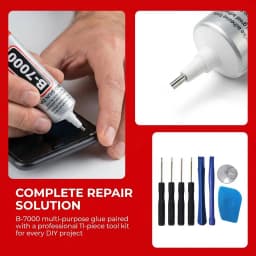 B7000 Mobile Phone Screen High-Strength Waterproof Adhesive With 9 in 1 Mobile Phone Repair Tools Disassemble Repair Set for Phone Screwdriver Combination Skid Multi Function Disassembly Kit .
