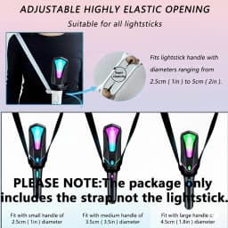 K-POP Crossbody Light Stick Strap Lanyard, Solid Color Light Stick Strap, Adjustable, Designed Specifically for Fan Gatherings