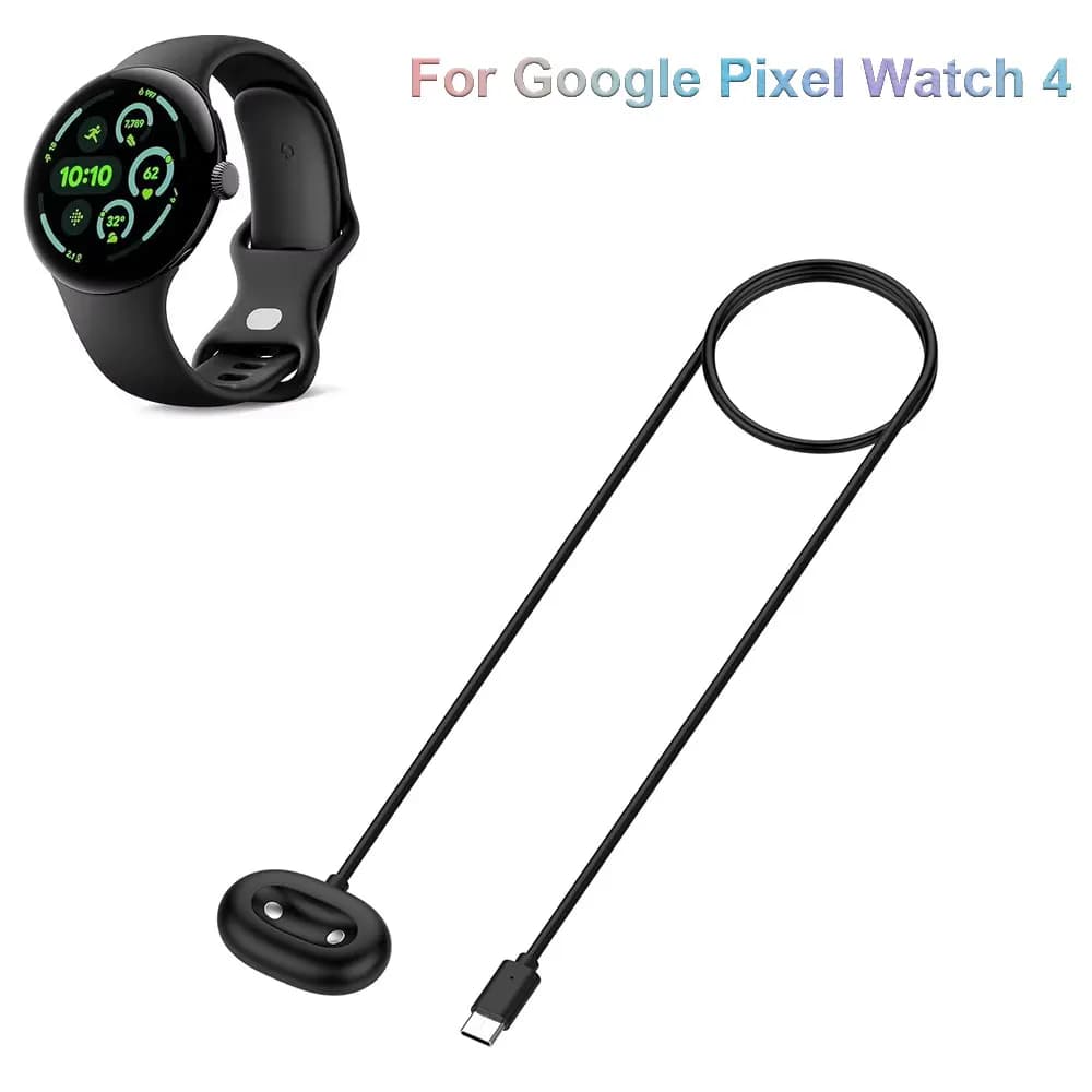 100CM Fast Charging Cable Base For Google Pixel Watch 4 41mm 45mm Magnetic USB / Type-C Charging Power Charge