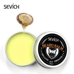 Sevich Natural Beard Balm Professional Conditioner Products Beard Care 60g Beard Organic Moustache Wax For Beard Smooth Styling