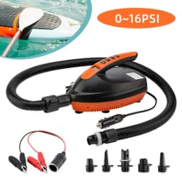 16PSI Electric Air Pump Paddle Board Air Pump Iatable Pump For Boat Kayak Sup Paddle Boat Airbed Mattress Car Bike Tire Tools