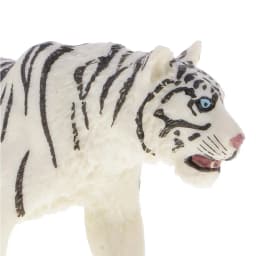 6.2 Inch White Tiger Environmental PVC Realistic Zoo Figures Jungle Wild Animals Siberian Tiger Model Kids Educational Toy
