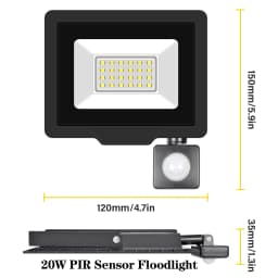 SKYWORLD 10W 20W 30W 50W 75W 100W 150W 200W Induction Led Flood Light With Adjustable PIR Sensor 110V 220V Floodlight Outdoor