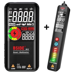 BSIDE S10 / S11 Digital Smart Multimeter Color LCD Display 9999 Digital DC AC Voltage Capacitor Ohm Diode NCV Hz Tester DMM
