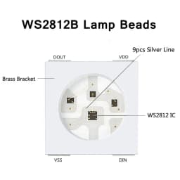 WS2812B Led Digital Panel Matrix Flexible Screen 8*8 16*16 8*32 5050 RGB WS2812 Ring Individually Addressable Pixels DC5V