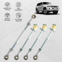 Front Rear Extended Adjustable Sway Bar Link Kit for Nissan Armada Gu Y61 1997-2016 Easy to Replace